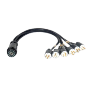 HYPERCORD 3ft 19Pin Female Socapex LSC-19 to 6x Male Edison Breakin Cable